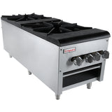Empura Equipment ESP-2 Stock Pot Range Natural Gas 18"W X 49-1/4"D X 20-1/2"H