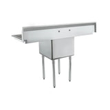 Empura Stainless ESD11818LR18 Sink 54"W X 23.5"D X 44.25"H (1) Compartment