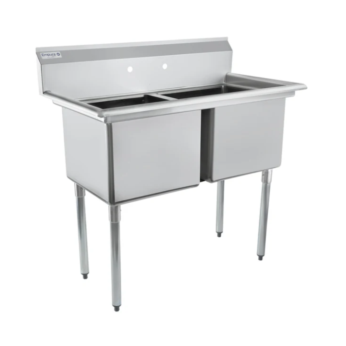 Empura Stainless ESD21818 Sink 43"W X 23.5"D X 44.25"H (2) Compartment