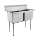 Empura Stainless ESD21818 Sink 43"W X 23.5"D X 44.25"H (2) Compartment