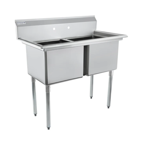 Empura Stainless ESD21818 Sink 43"W X 23.5"D X 44.25"H (2) Compartment