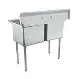 Empura Stainless ESD21818 Sink 43"W X 23.5"D X 44.25"H (2) Compartment