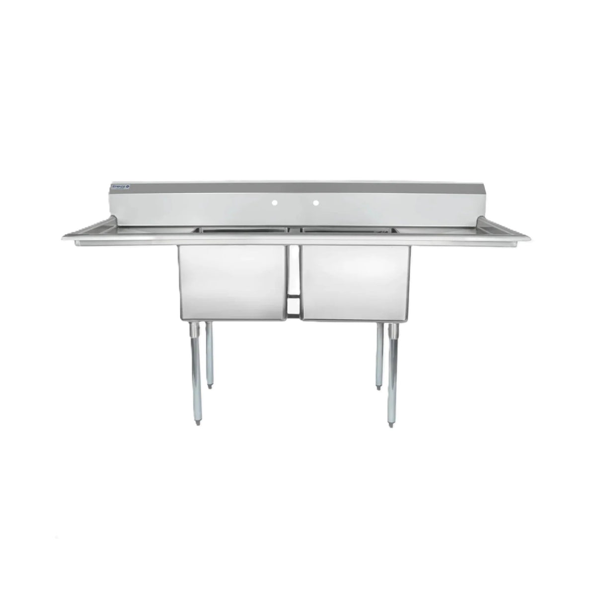 Empura Stainless ESD21818LR18 Sink 74"W X 23.5"D X 44.25"H (2) Compartment