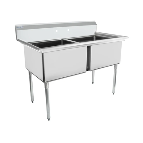 Empura Stainless ESD22424 Sink 55"W X 29.5"D X 44.25"H (2) Compartment
