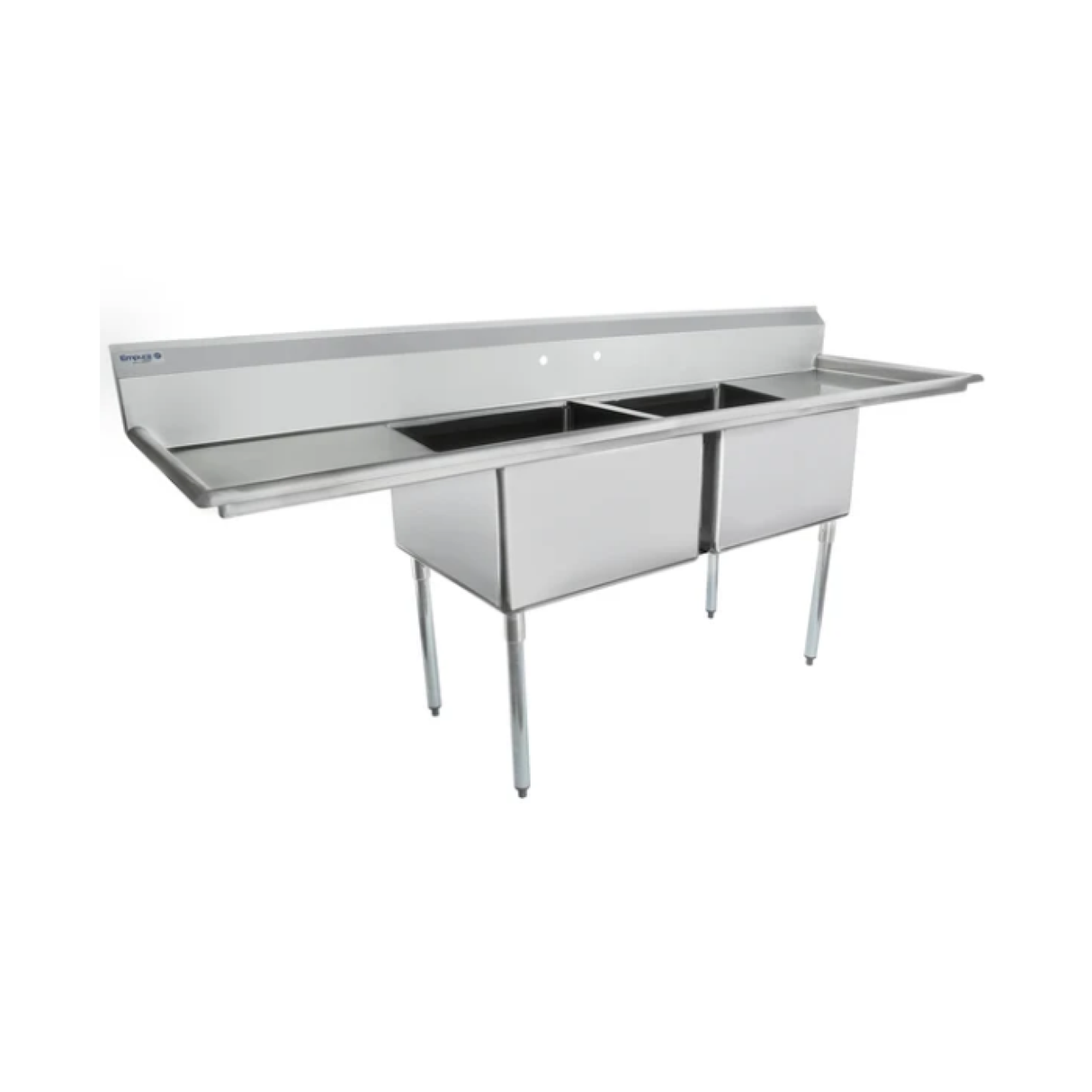 Empura Stainless ESD22424LR24 Sink 98"W X 29.5"D X 44.25"H (2) Compartment