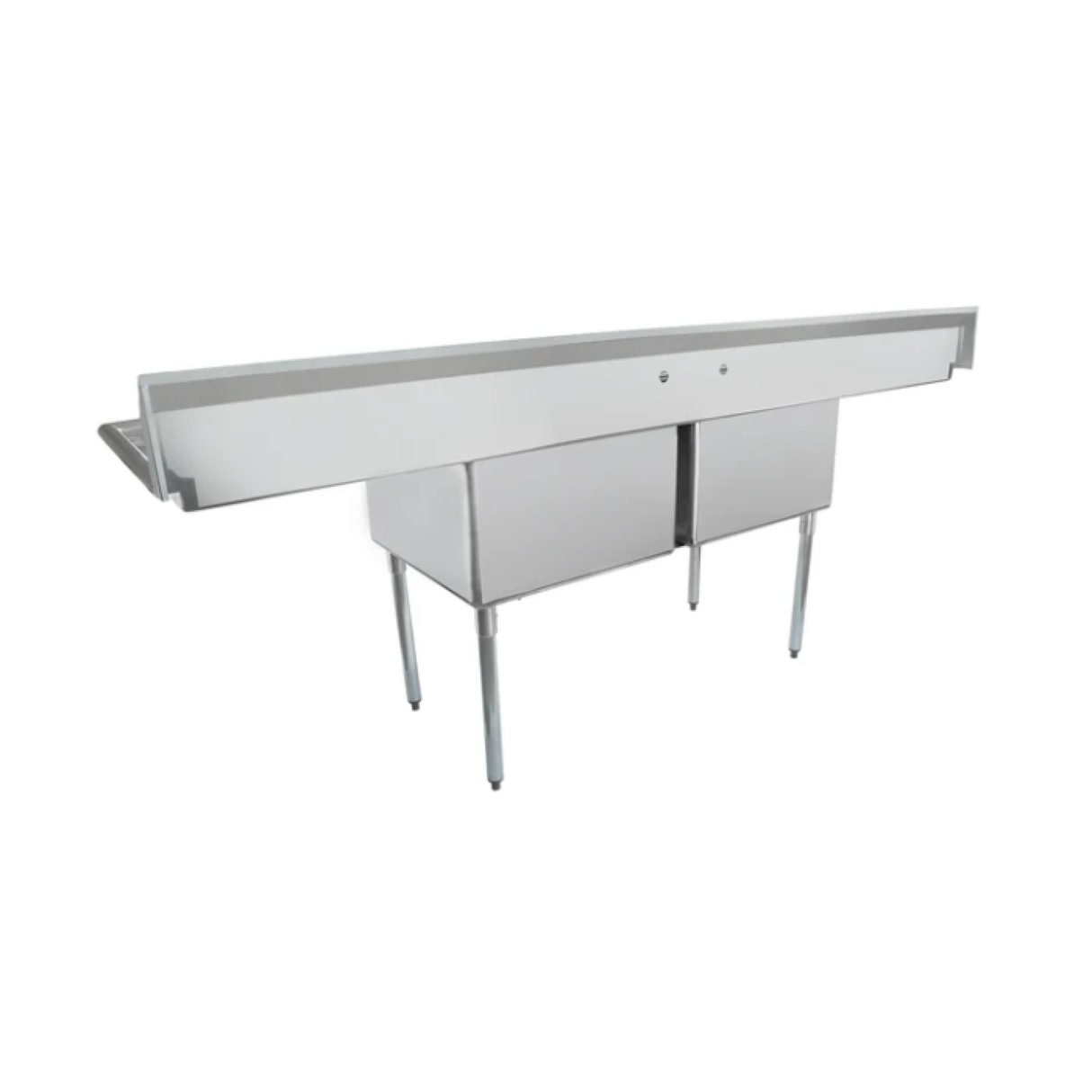 Empura Stainless ESD22424LR24 Sink 98"W X 29.5"D X 44.25"H (2) Compartment