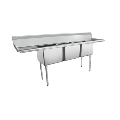 Empura Stainless ESD31818LR18 Sink 94"W X 23.5"D X 44.25"H (3) Compartment