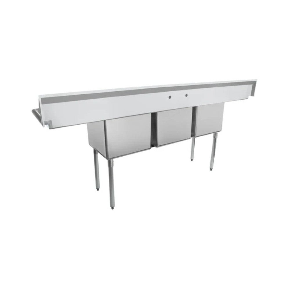 Empura Stainless ESD31818LR18 Sink 94"W X 23.5"D X 44.25"H (3) Compartment