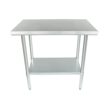 Empura Stainless EWT2436 Work Table 36"W X 24"D X 35"H Economy Duty