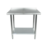 Empura Stainless EWT2B2436 Work Table 36"W X 24"D X 35"H Economy Duty