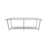 Empura Stainless EWT2B2496 Work Table 96"W X 24"D X 35"H Economy Duty