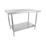 Empura Stainless EWT3048 Work Table 48"W X 30"D X 35"H Economy Duty