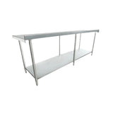Empura Stainless EWTB3096 Work Table 96"W X 30"D X 35"H Economy Duty
