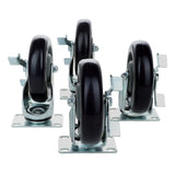 Empura Parts E-113S Caster Set Plate Mount 6" Overall Height
