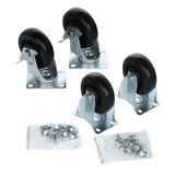 Empura Parts EGF/E-PC-CASTER-SET 4" Caster Set (2) Locking (2) Non Locking