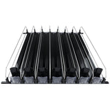 Optional Black 7 Lane Pusher Bundle Per Shelf Add-on Accessory Compatible with ESM-50B