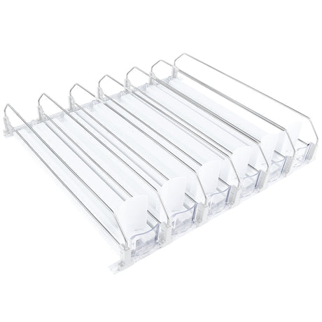 Optional White 6 Lane Pusher Bundle Per Shelf Add-on Accessory Compatible with ESM-36W