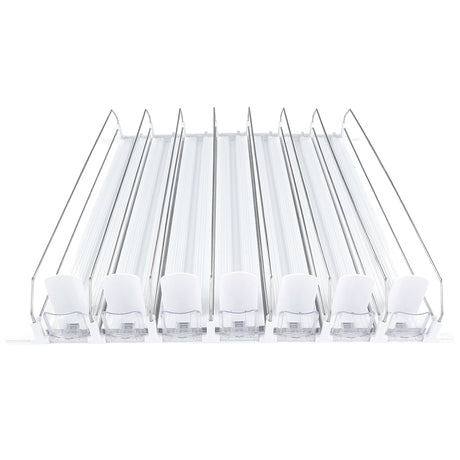 Optional White 7 Lane Pusher Bundle Per Shelf Add-on Accessory Compatible with EGM-36W