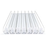 Optional White 7 Lane Pusher Bundle Per Shelf Add-on Accessory Compatible with EGM-23W
