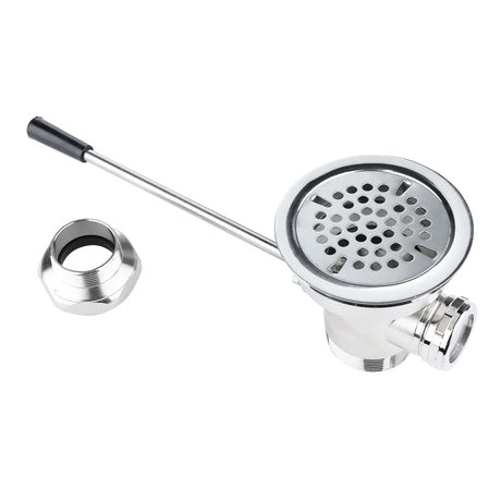 Empura Stainless E-HL-Q5 Straight Lever Drain 3-1/2" X 1-1/2" Stainless Steel