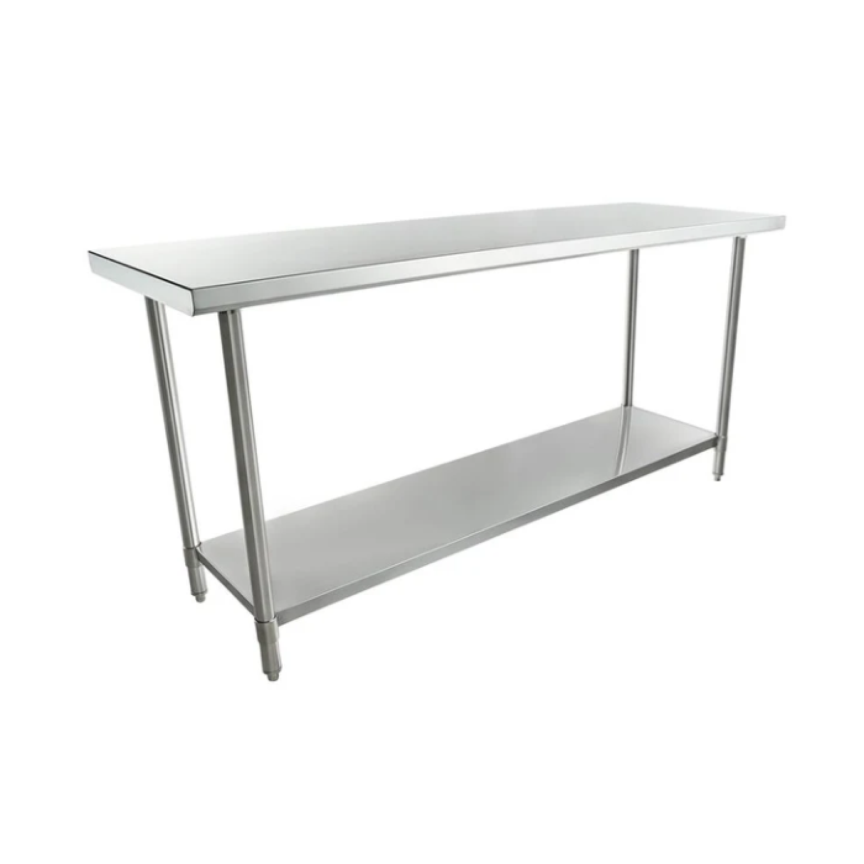 Empura Stainless SWT2472 Work Table 72"W X 24"D X 35"H Super Duty No Backsplash