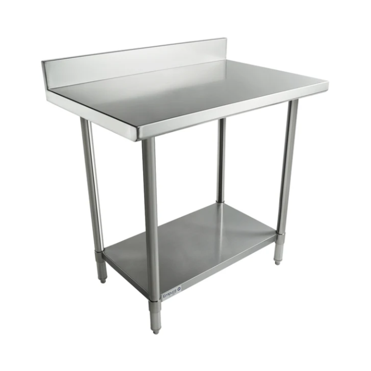 Empura Stainless SWT4B2436 Work Table 36"W X 24"D X 35"H Super Duty 4 Inch Backsplash