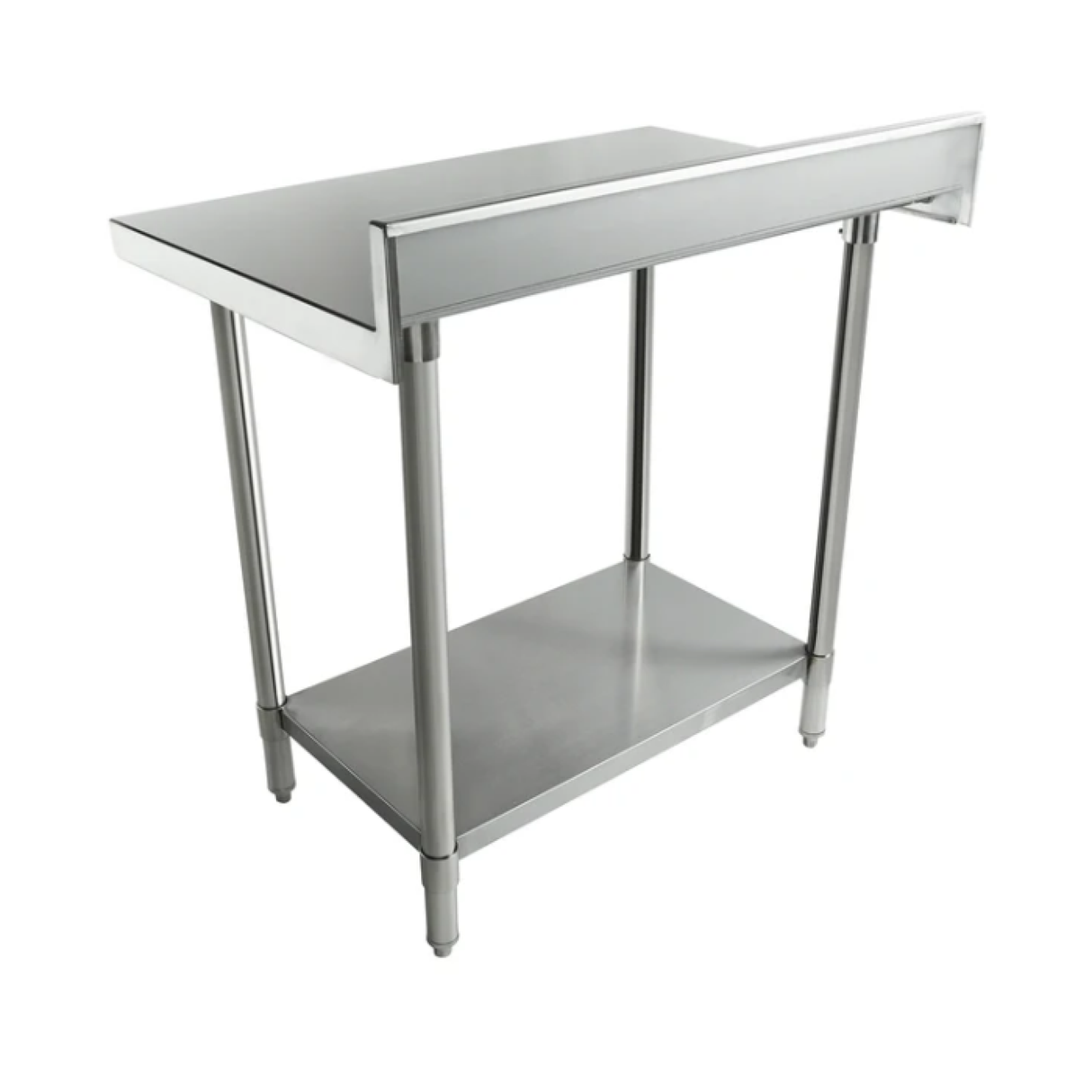 Empura Stainless SWT4B2436 Work Table 36"W X 24"D X 35"H Super Duty 4 Inch Backsplash