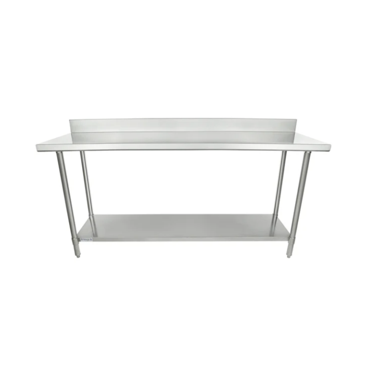 Empura Stainless SWT4B2472 Work Table 72"W X 24"D X 35"H Super Duty 4 Inch Backsplash