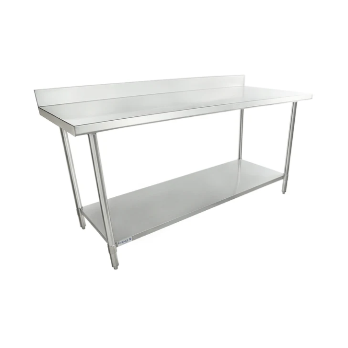 Empura Stainless SWT4B3072 Work Table 72"W X 30"D X 35"H 4 Inch Backsplash