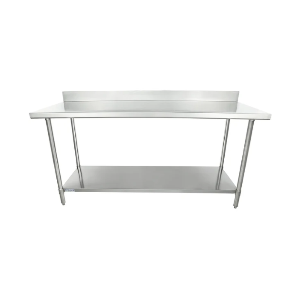 Empura Stainless SWT4B3072 Work Table 72"W X 30"D X 35"H 4 Inch Backsplash