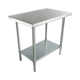 Empura Stainless WT2436 Work Table 36"W X 24"D X 35"H No Backsplash