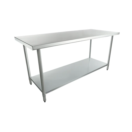 Empura Stainless WT3072 Work Table 72"W X 30"D X 35"H Standard Duty No Backsplash