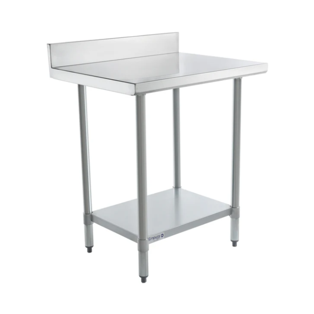 Empura Stainless WT4B2430 Work Table 30"W X 24"D X 35"H Standard Duty 4 Inch Backsplash