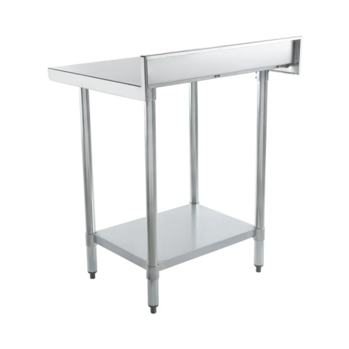 Empura Stainless WT4B2430 Work Table 30"W X 24"D X 35"H Standard Duty 4 Inch Backsplash