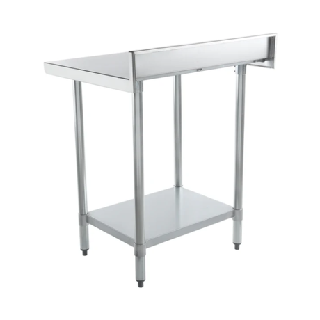 Empura Stainless WT4B2430 Work Table 30"W X 24"D X 35"H Standard Duty 4 Inch Backsplash