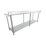 Empura Stainless WT4B2496 Work Table 96"W X 24"D X 35"H Standard Duty