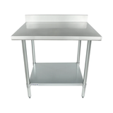 Empura Stainless WT4B3036 Work Table 36"W X 30"D X 35"H Standard Duty