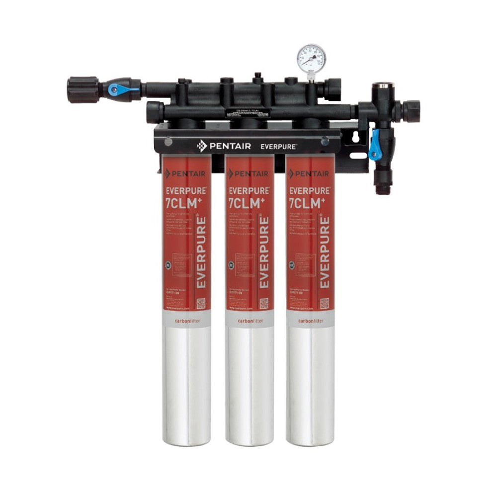 Everpure EV977113 QC7I Triple-7CLM+ Fountain Filtration System 5 Micron 3-5.01 Gpm Flow Rate