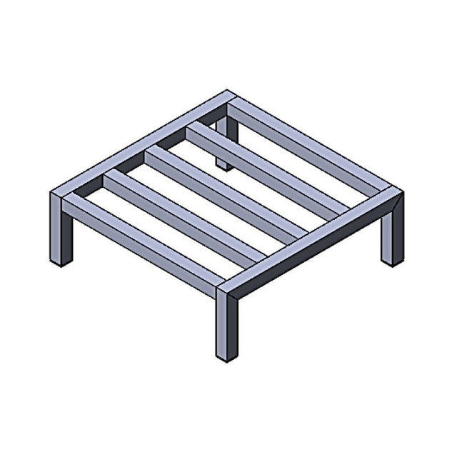 Everpure RACK16 RO Storage Tank Stand Provides Sturdy Platform To Raise Tank Off Floor When Required By Local Code 8 5/16"H X 16"W X 16"D Recommended For EZ-RO Hydropneumatic Storage Tanks (RACK16)