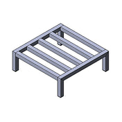 Everpure RACK18 RO Storage Tank Stand Provides Sturdy Platform To Raise Tank Off Floor When Required By Local Code 8 5/16"H X 16"W X 24"D Recommended For EZ-RO Atmospheric Storage Tanks (RACK18)