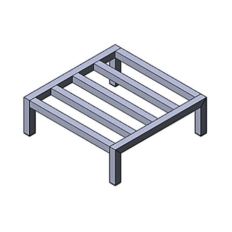 Everpure RACK18 RO Storage Tank Stand Provides Sturdy Platform To Raise Tank Off Floor When Required By Local Code 8 5/16"H X 16"W X 24"D Recommended For EZ-RO Atmospheric Storage Tanks (RACK18)