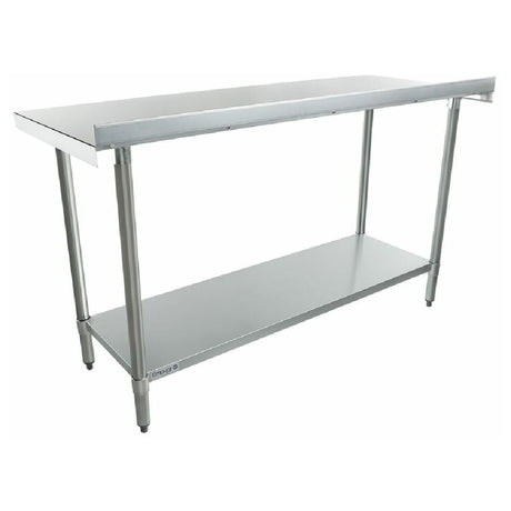 Stainless Steel Work Table with Undershelf from Empura Economy Work, 24’’ x 60’’, Galvanized Steel