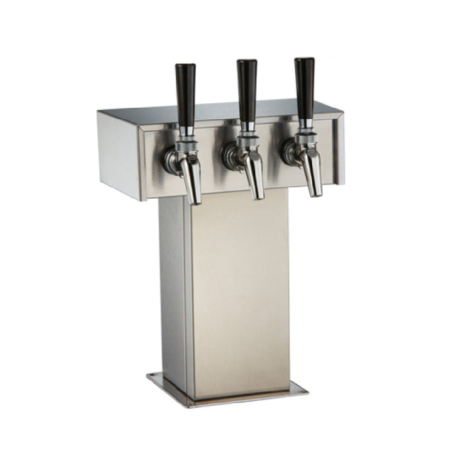 Perlick EA2110-3B Tee Tower (3) Faucets Beer Air Cooled