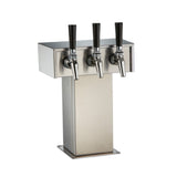Perlick EA2110-3BPC - Tee Tower, (3) Faucets, Beer Air Cooled