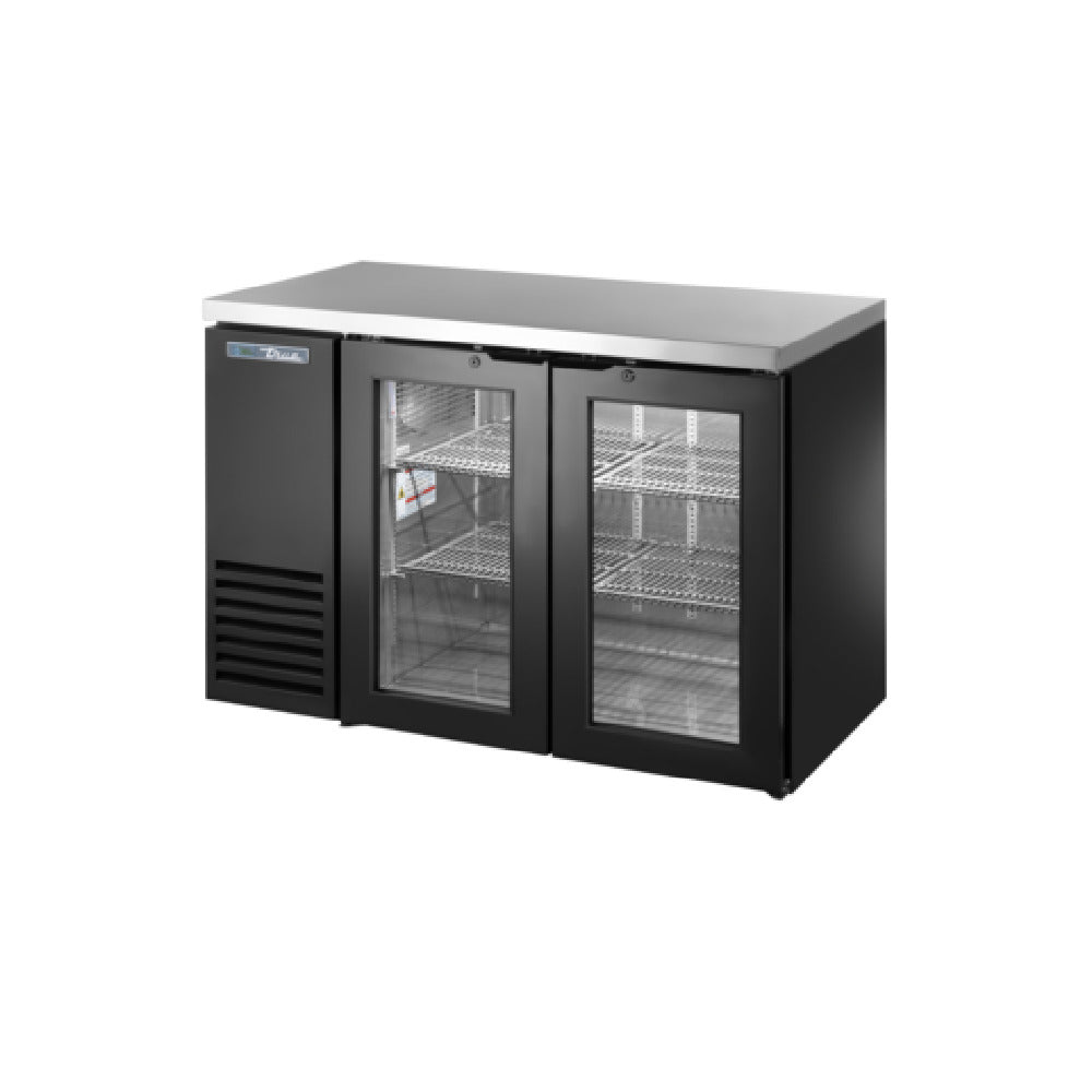 True Mfg. - General Foodservice TBB24-48-2G-Z1-SFT-B-1 - Back Bar Cooler, Two-section