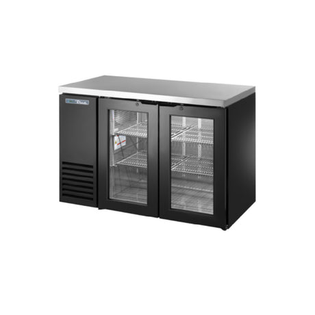 True Mfg. - General Foodservice TBB24-48-2G-Z1-SFT-B-1 - Back Bar Cooler, Two-section