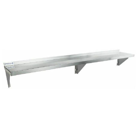 Stainless steel wall-mounted shelf with brackets, perfect for wall mount storage 1272WS18G