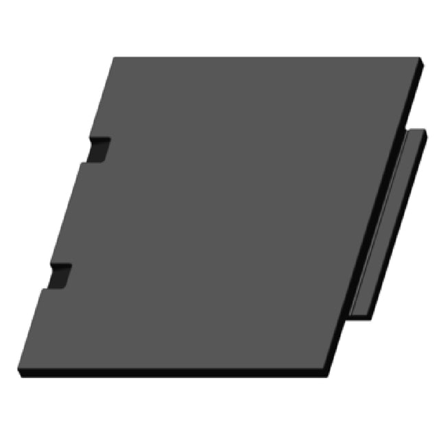 Simple black rectangular panel with notches for Hoshizaki HS-2035 Top Kit 22’’ ABS