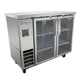 Empura E-KBB48-2G-24-S - Back Bar Cooler, 49.1"W X 24.4"D X 41.7"H, 12.5 Cu. Ft. Capacity