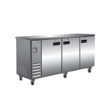 Empura E-KBB70-3-24-S - Back Bar Cooler, 3 Swing Solid Doors, 73"W X 24 7/16"D X 41 3/4"H